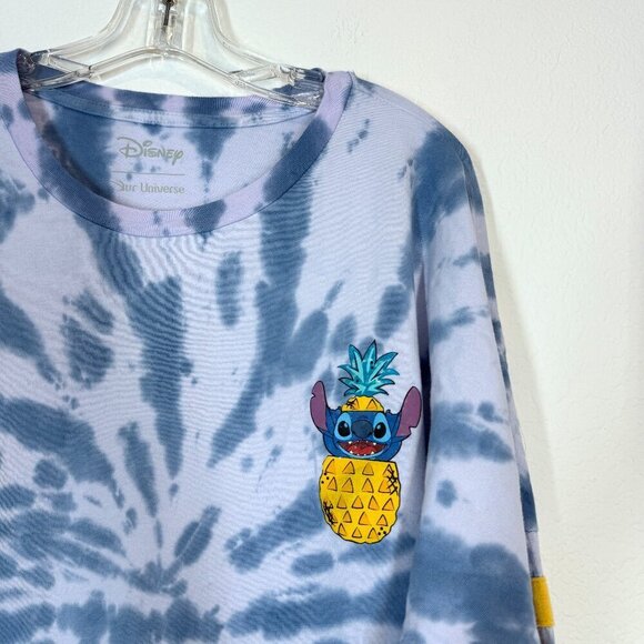 Disney Spirit Jersey Stitch Ohana Tie Dye Long Sleeve Shirt XL - Picture 3 of 9